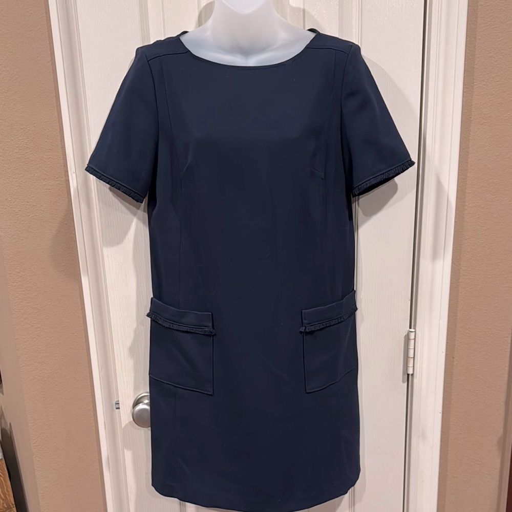 LOFT Navy Classic Shift Dress. Sz 6